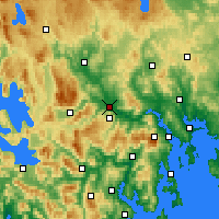 Nearby Forecast Locations - Bushy Park - 图