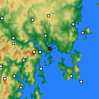 Nearby Forecast Locations - 荷巴特 - 图