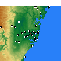 Nearby Forecast Locations - Homebush - 图