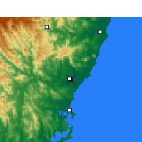 Nearby Forecast Locations - Taree - 图