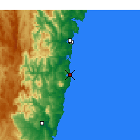 Nearby Forecast Locations - Narooma - 图