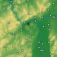 Nearby Forecast Locations - 莱茵河畔因格尔海姆 - 图