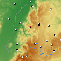 Nearby Forecast Locations - 巴德佩特尔斯塔尔-格里斯巴赫 - 图