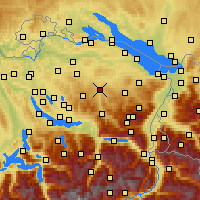 Nearby Forecast Locations - 呂蒂斯堡 - 图