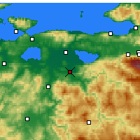 Nearby Forecast Locations - 穆斯塔法凱馬爾帕沙 - 图