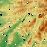 Nearby Forecast Locations - 瓦赫河畔比斯特里察 - 图