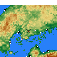 Nearby Forecast Locations - 東廣島 - 图