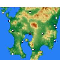 Nearby Forecast Locations - 霧島 - 图