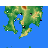 Nearby Forecast Locations - 鹿屋 - 图