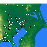 Nearby Forecast Locations - 鎌谷 - 图