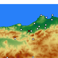 Nearby Forecast Locations - El Affroun - 图