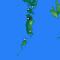 Nearby Forecast Locations - 赫布里底群岛南部 - 图