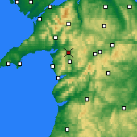Nearby Forecast Locations - Llyn Trawsfynydd - 图