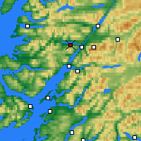 Nearby Forecast Locations - Loch Eil - 图