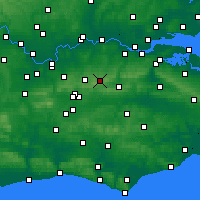 Nearby Forecast Locations - Biggin Hill - 图