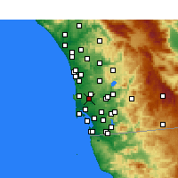 Nearby Forecast Locations - San Diego AP/M - 图