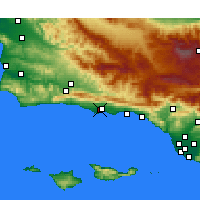 Nearby Forecast Locations - Santa Barbara - 图