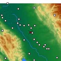 Nearby Forecast Locations - Modesto - 图