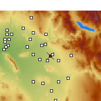 Nearby Forecast Locations - Mesa AFB - 图