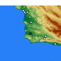 Nearby Forecast Locations - Lompoc Airport - 图