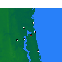 Nearby Forecast Locations - 杰克逊维尔 - 图