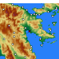 Nearby Forecast Locations - 纳夫普利翁 - 图