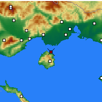 Nearby Forecast Locations - 萨索斯岛 - 图