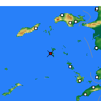 Nearby Forecast Locations - 拔摩岛 - 图