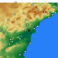 Nearby Forecast Locations - 埃爾切 - 图