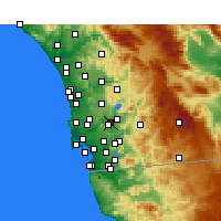 Nearby Forecast Locations - San Diego/Gil. - 图