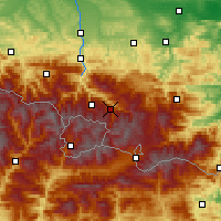 Nearby Forecast Locations - Vallées d'Ax - 图