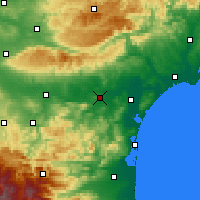 Nearby Forecast Locations - 莱齐尼昂科尔比埃 - 图