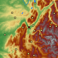 Nearby Forecast Locations - 格勒诺布尔 - 图