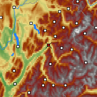 Nearby Forecast Locations - 阿尔贝维尔 - 图