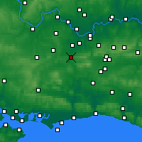 Nearby Forecast Locations - 吉爾福德 - 图