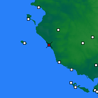 Nearby Forecast Locations - 圣吉莱斯-克鲁瓦德维耶 - 图