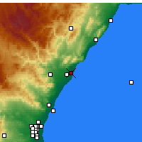 Nearby Forecast Locations - 贝尼卡西姆 - 图