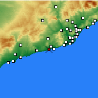 Nearby Forecast Locations - 比拉诺瓦伊拉赫尔特鲁 - 图