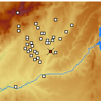 Nearby Forecast Locations - 里瓦斯-瓦西亚马德里德 - 图