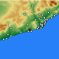 Nearby Forecast Locations - 桑特佩雷德里韦斯 - 图