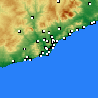 Nearby Forecast Locations - 尔奥斯皮塔莱特德略夫雷加特 - 图