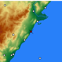 Nearby Forecast Locations - 贝尼卡尔洛 - 图