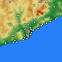 Nearby Forecast Locations - 努巴里斯區 - 图