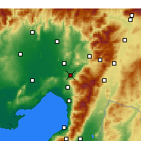 Nearby Forecast Locations - 奧斯曼尼耶 - 图