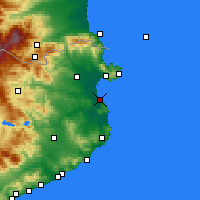 Nearby Forecast Locations - 莱斯卡拉 - 图