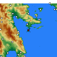 Nearby Forecast Locations - 斯佩察島 - 图