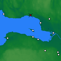 Nearby Forecast Locations - 泽列诺戈尔斯克 - 图