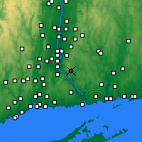 Nearby Forecast Locations - 東漢普頓 - 图