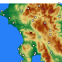 Nearby Forecast Locations - Andritsaina - 图