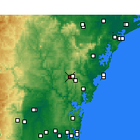 Nearby Forecast Locations - 中海岸 - 图